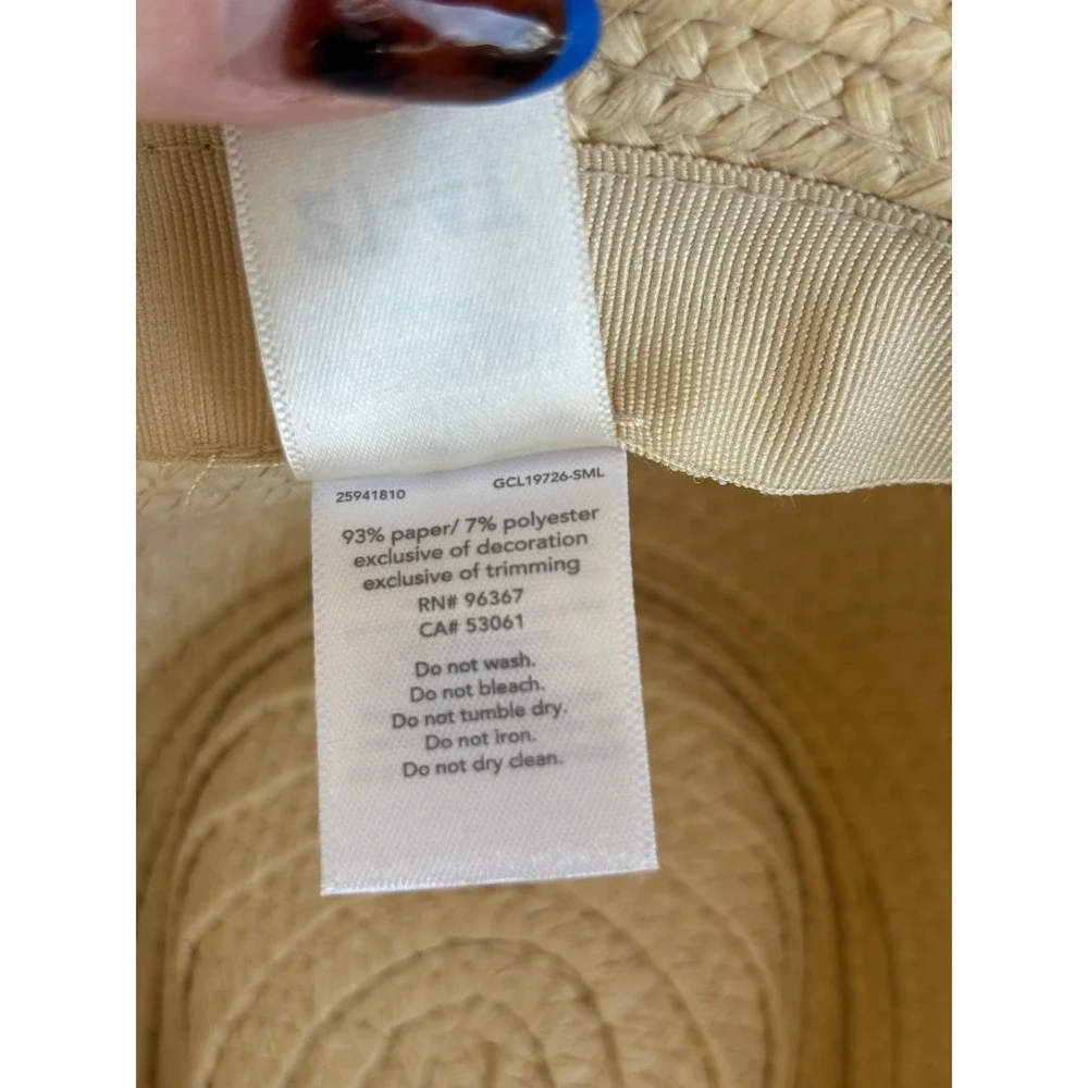 OshKosh B'gosh Toddler Boys Straw Fedora Hat Tan Navy 2T-4T‎ OSH19733-SML